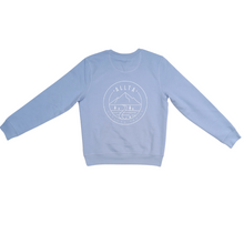 Load image into Gallery viewer, Unisex Double Mountain Organic Cotton Sweatshirt - Serene Blue
