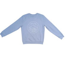 Load image into Gallery viewer, Unisex Double Mountain Organic Cotton Sweatshirt - Serene Blue