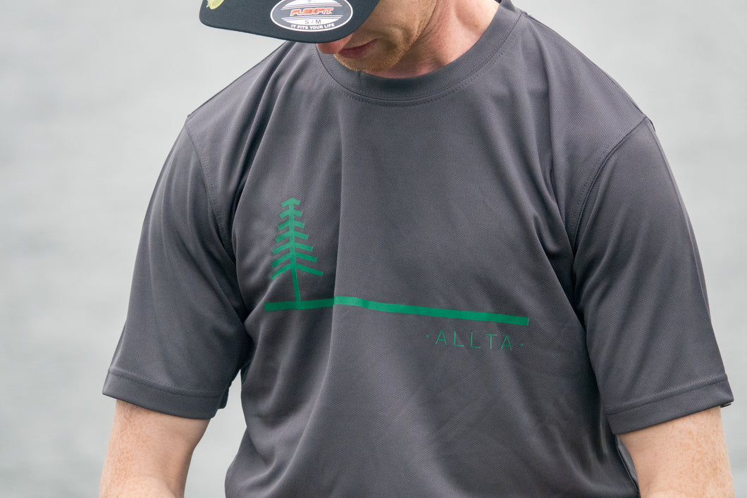Men's Tree Line Recycled Riding Tech Tee - Charcoal