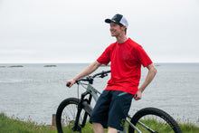 Load image into Gallery viewer, Men's BTT Recycled Riding Tech Tee - Fire Red
