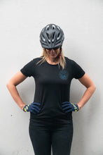 Load image into Gallery viewer, Women's Double Mountain Recycled Riding Tech Tee - Black