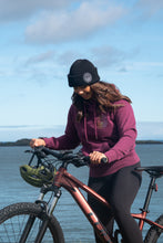 Load image into Gallery viewer, Trail Side Wind-Resistant Recycled Patch Beanie - Black