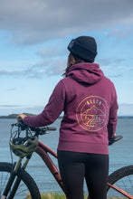 Load image into Gallery viewer, Women's Double Mountain Organic Cotton Hoodie - Burgundy