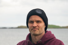 Load image into Gallery viewer, Trail Side Wind-Resistant Recycled Patch Beanie - Black