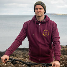 Load image into Gallery viewer, Unisex BTT Organic Cotton Zip Hoodie - Burgundy