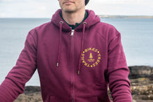 Load image into Gallery viewer, Unisex BTT Organic Cotton Zip Hoodie - Burgundy