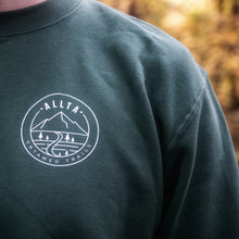 Load image into Gallery viewer, Unisex Double Mountain Organic Cotton Sweatshirt - Bottle Green