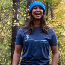 Load image into Gallery viewer, Unisex Treeline Organic Cotton T-shirt - Navy Marl