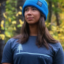 Load image into Gallery viewer, Unisex Treeline Organic Cotton T-shirt - Navy Marl