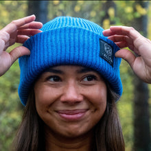 Load image into Gallery viewer, Trail Side Wind-Resistant Recycled Beanie - Cobalt