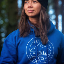 Load image into Gallery viewer, Unisex Mountain Organic Cotton Hoodie - Royal Blue
