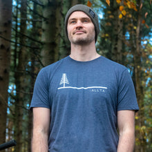 Load image into Gallery viewer, Unisex Treeline Organic Cotton T-shirt - Navy Marl
