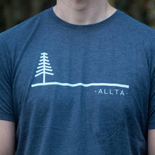 Load image into Gallery viewer, Unisex Treeline Organic Cotton T-shirt - Navy Marl