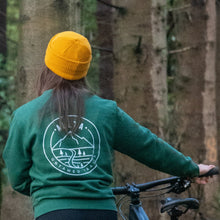 Load image into Gallery viewer, Unisex Double Mountain Organic Cotton Sweatshirt - Bottle Green