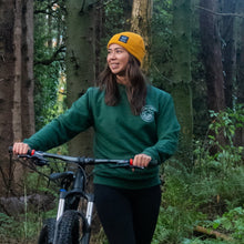 Load image into Gallery viewer, Unisex Double Mountain Organic Cotton Sweatshirt - Bottle Green