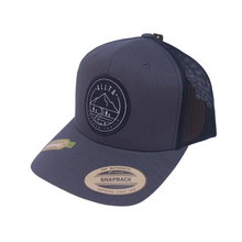 Load image into Gallery viewer, Mountain Trucker Cap - Charcoal/Black
