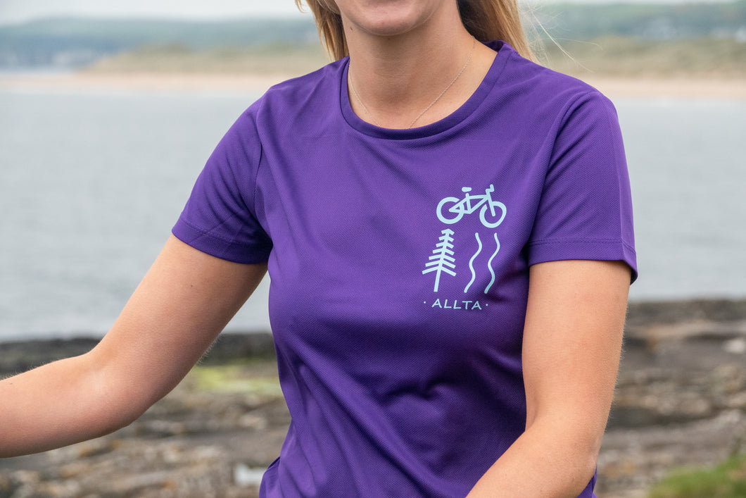 Women's Elements Recycled Riding Tech Tee - Purple