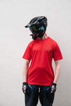 Load image into Gallery viewer, Men&#39;s BTT Recycled Riding Tech Tee - Fire Red
