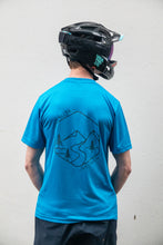 Load image into Gallery viewer, Men&#39;s Causeway Recycled Riding Tech Tee - Electric Blue
